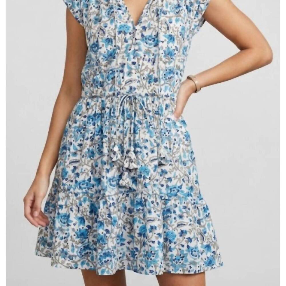 NEW MARE SOLE AMORE cabo short sun dress in blue